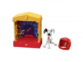 Mattel GBM27 - Disney Das Haus der 101 Dalmatiner Dylan mit Hundehütte Figur