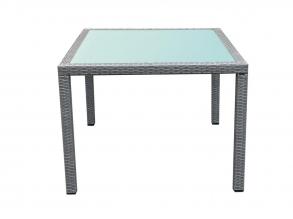Dining table 100 x 100 cm gray