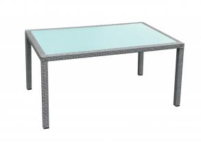 Dining table 150 x 90 cm gray