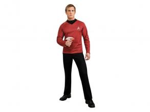 Star Trek DLX Shirt, rot Herren Kostüm