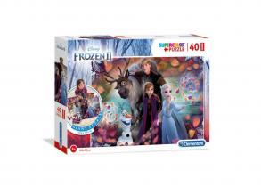 Clementoni 25464 Boden-Puzzle 40 Teile, (100cm x 70cm) -Disney Frozen
