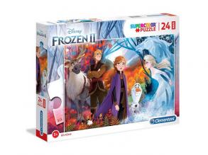 Clementoni 28510 Clementoni-28510-Supercolor Disney Frozen 2-24 Maxi Teile