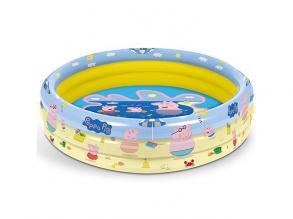 Mondo Toys Peppa Wutz | 3 Rings Pool Schwimmbecken für Kinder 3 Ringe  Durchmesser 100 cm  Fassu