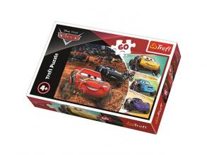 Trefl 17327 Disney Cars, Lightning McQueen mit Freunden, Puzzle 60 Teile