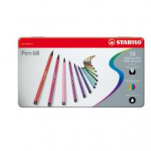 Stabilo Pen 68 in Metallbox, 10kl.