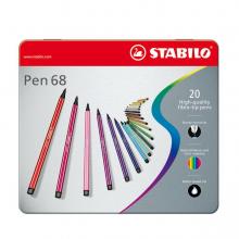 Stabilo Pen 68 in Metallbox, 20kl.
