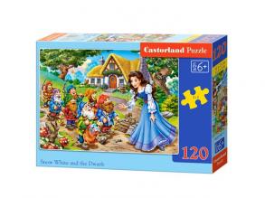 Castorland B-13401-1 Snow White a.The Seven Dwarfs Puzzle,120 Teile, bunt