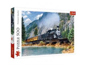 Trefl 37379 Puzzles, Zug aus den Bergen, 500 Teile