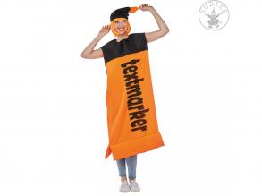 Textmarker orange Unisex Unisex Kostüm Für Erwachsene