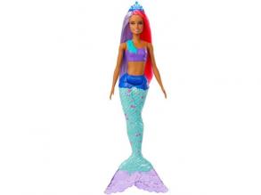 Barbie GJK09 - Dreamtopia Meerjungfrau Puppe (pink- und lilafarbenes Haar), Spielzeug ab 3 Jahren