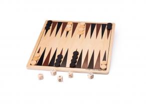 Bigjigs Backgammon Brettspiel aus Holz