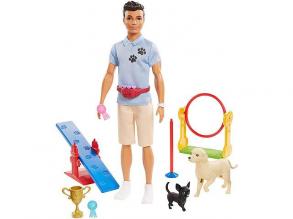 Barbie GJM34 - Ken Hundetrainer Puppe & Spielset