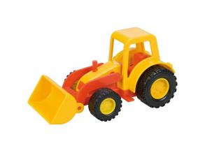 Lena 01231 - Mini Compact Traktor mit Schaufel, Radlader ca. 12 cm, Trecker Schaufellader für Kind