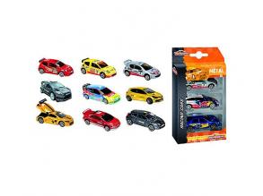 Majorette  Racing 3 Pieces Set, Set mit drei Rennautos, Miniaturfahrzeuge, Spielzeugautos 7,5cm