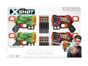 X-SHOT-DART SKINS MENACE 4 PISTOLEN