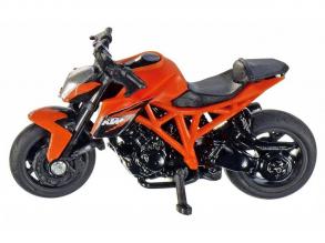 SIKU 1384, KTM 1290 Super Duke R Motorrad, Metall/Kunststoff, Orange, Bereifung aus Gummi