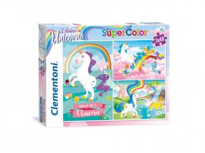 Clementoni;Unicorno Brilliant – 3 x 48 teilig Puzzle, 25231, Multicolour