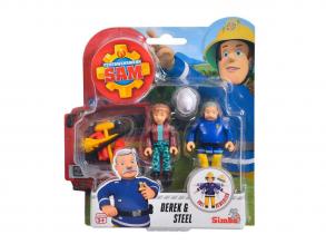 Feuerwehrmann Sam Spielfiguren - Derek & Steel