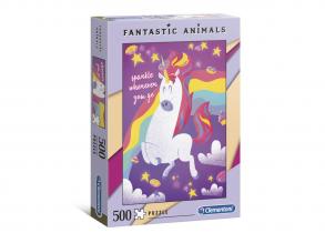 Clementoni Fantastic Animals Puzzle Einhorn, 500 Stück