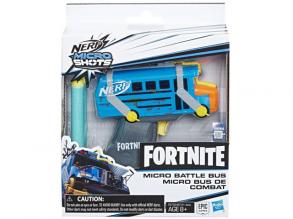 Hasbro Fortnite Mikro Battle Bus Nerf MicroShots Dart Blaster und 2 Nerf Elite Darts
