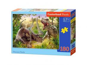 Castorland B-018413 Dinosaur Battle, 180 Teile Puzzle, bunt