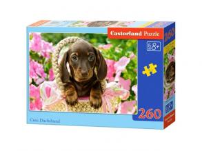 Castorland B-27514-1 Cute Dachshund, 260 Teile Puzzle, bunt