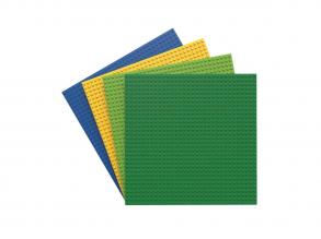 BiOBUDDi Baseplate Multi Colors, 4 Stück