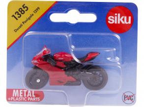 SIKU 1385, Ducati Panigale 1299 Motorrad, Metall/Kunststoff, Rot, Ausklappbarer Ständer