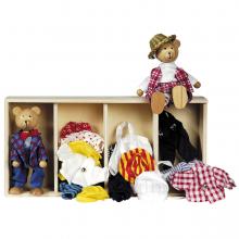 Dollhouse trägt Puppen + Kleidung