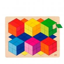 Holz 3D Puzzle-Farbe
