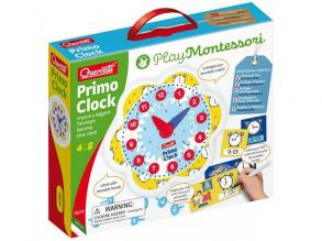 Quercetti 0624 Quercetti-0624 Play Montessori Erste Clock, Uhr Lernspiel