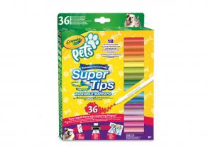 Crayola Pets Filzstifte mit Superpoint, 36 Stück