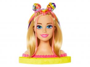 Barbie Neon-Regenbogen-Haarkopf Deluxe