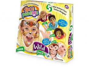 Face Paintoos FP001 Wild Pack Gesichtsfarbe, Mehrfarbig