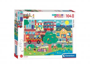 Clementoni Maxi-Puzzle Belebte Stadt, 104 Teile