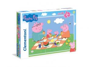 Clementoni 24028 – Peppa Pig Maxi Puzzle, 24 Teile