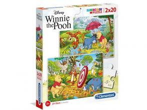 Puzzle Supercolor 2x20 Winnie The Pooh