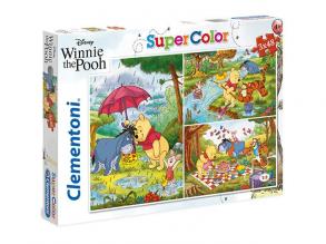 Clementoni-Clementoni-25232-Supercolor Puzzle-Winnie The Pooh-3x48 Pezzi-Disney, Mehrfarbig, 25232