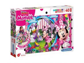 Clementoni 25462 Boden-Puzzle 40 Teile, (100cm x 70cm) -Disney Minnie