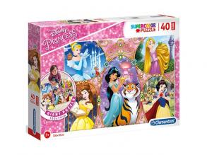 Clementoni 25463 Boden-Puzzle 40 Teile, (100cm x 70cm) -Disney Princess