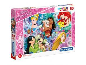 Clementoni Puzzle 60 Pz - Principesse Disney Merchandising Ufficiale