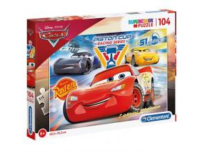 Clementoni 27072 Disney Cars - Supercolor Puzzle, 104 Teile, für Kinder ab 6 Jahre