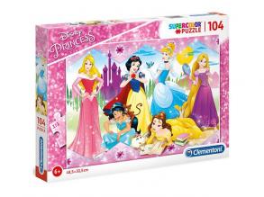Clementoni 27086 Disney Princess-Supercolor Puzzle, 104 Teile, für Kinder ab 6 Jahre