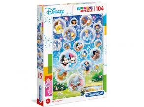 Clementoni 27119 Disney Classic - Supercolor Puzzle, 104 Teile, für Kinder ab 6 Jahre, Mehrfarben