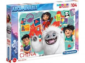 Clementoni 27125 Abominable - Supercolor Puzzle, 104 Teile, für Kinder ab 6 Jahre