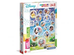 Clementoni 28508 Clementoni-28508-Supercolor Puzzle-Disney Classic-24 Maxi Teile, Mehrfarben