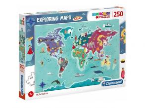 Clementoni Puzzle Exploring Maps 250 Pz - Customs & Traditions In The World