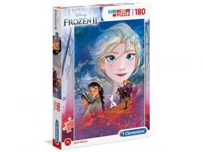 Clementoni 29768 Clementoni-29768-Supercolor Disney Frozen 2-180 Teile, Puzzle für Kinder, Mehrfar