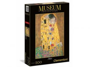 Clementoni 35060 Puzzle 500 Teile-Klimt: Der Kuss-Museum