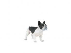 Papo 54006 Haustiere Französische Bulldogge, schwarzweiß, Mehrfarben